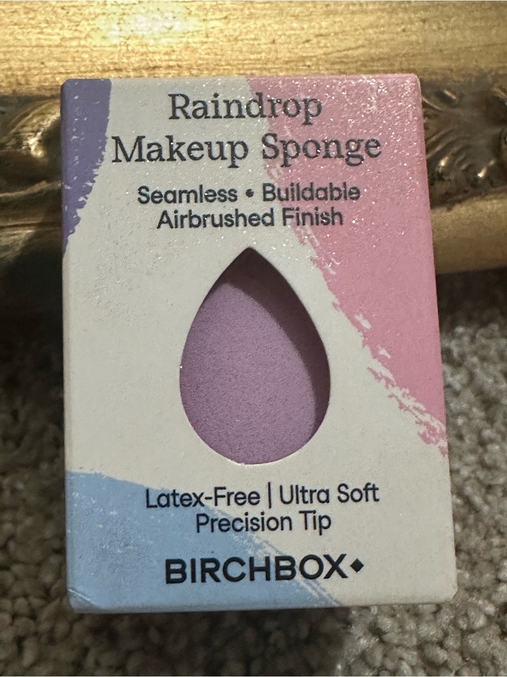 New In Box Birchbox Latex Free Raindrop Makeup Sponge